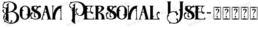 Bosan Personal Use字体转换